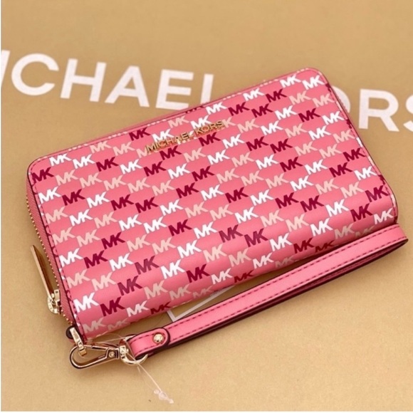 Michael Kors Jet Set Travel Wallet Phone Case Wristlet - Picture 4 of 8